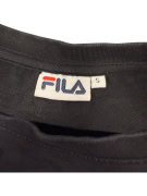 VINTAGE FILA Crew Neck Sweatshirt S | Large Embroidered Logo | Black